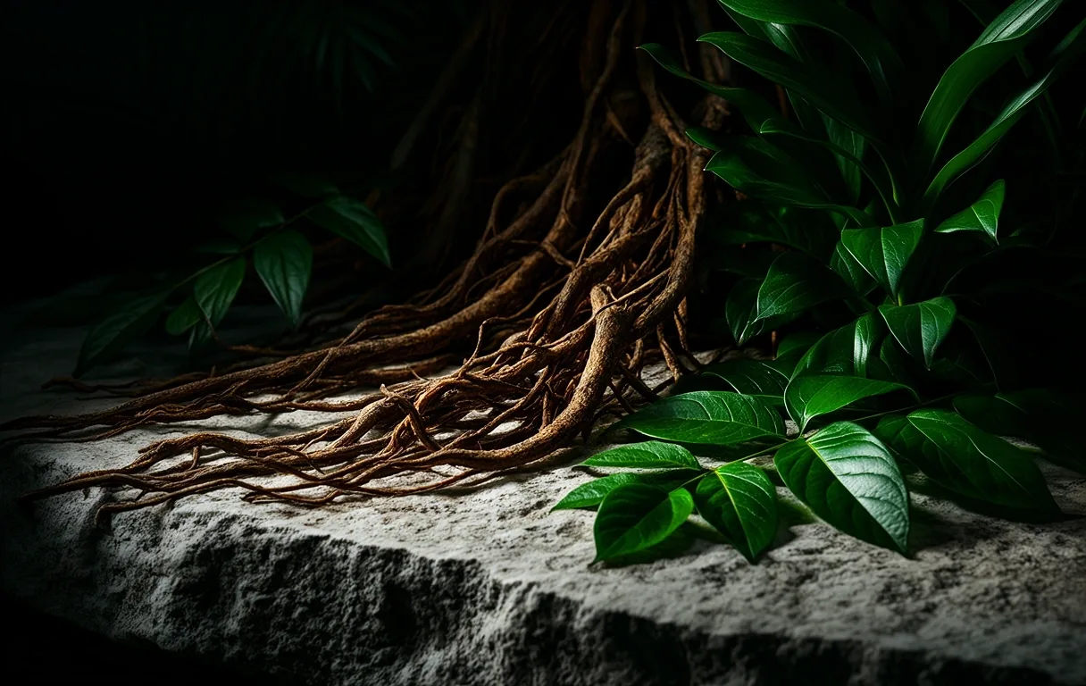 Natural botanical elements representing our source materials
